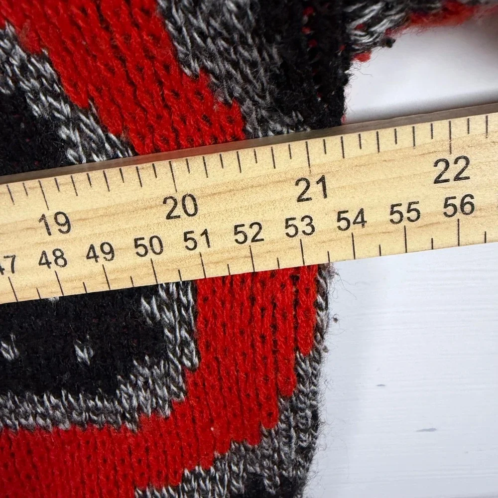 Vintage 80s 90s Sergio Valente Sweater Men L Abstract Knit USA Retro Streetwear